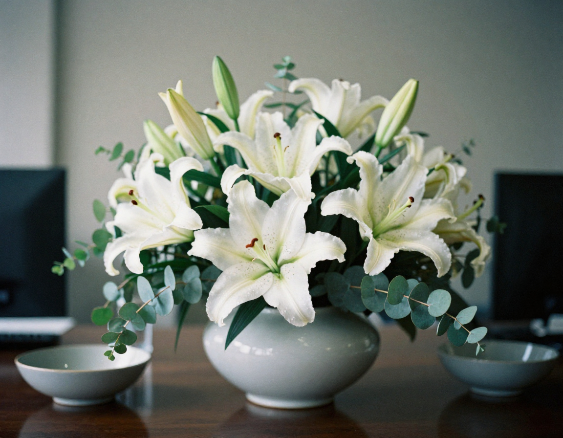 Corporate floral arrangements by Fragranceiartur